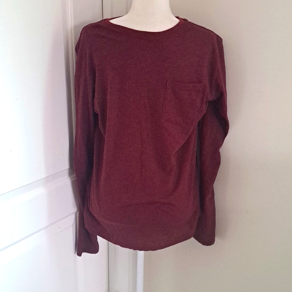 Goodfellow Maroon Longsleeved Shirt size Medium